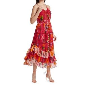 FARM Rio Mixed Fruits Ocean Maxi Dress